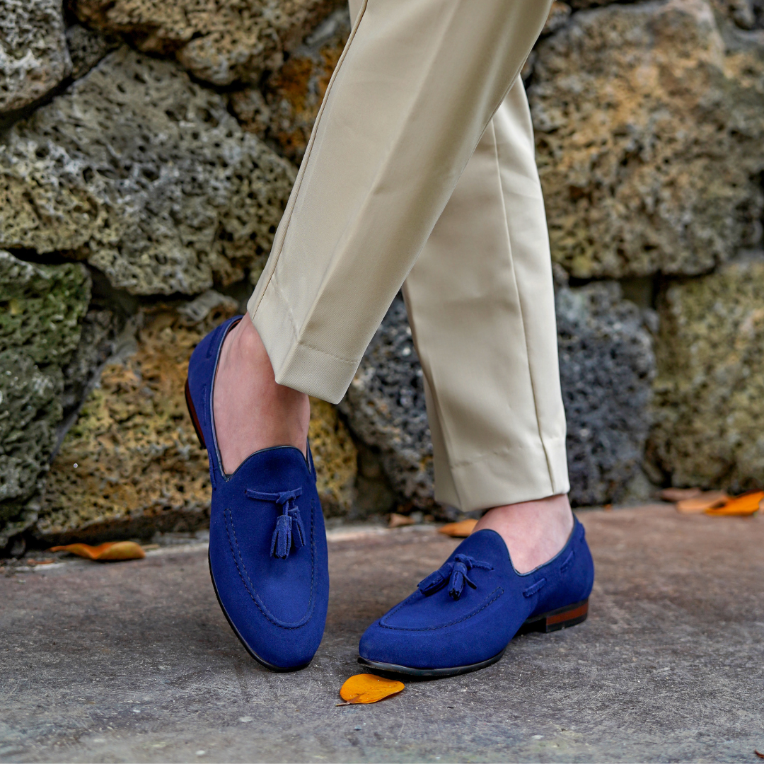 Men's Bologna Suede Tassel Loafer