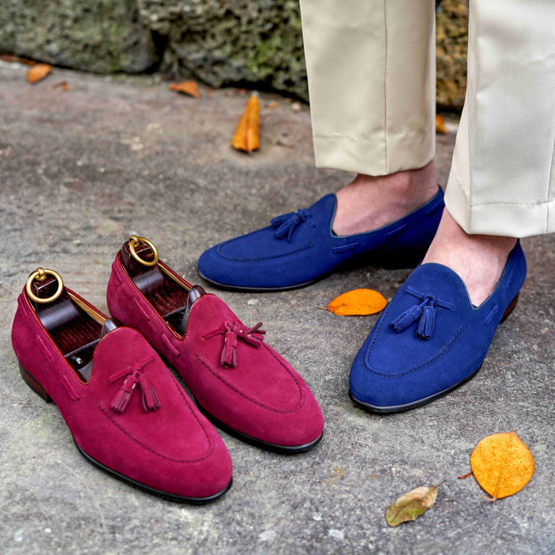 Men's Bologna Suede Tassel Loafer