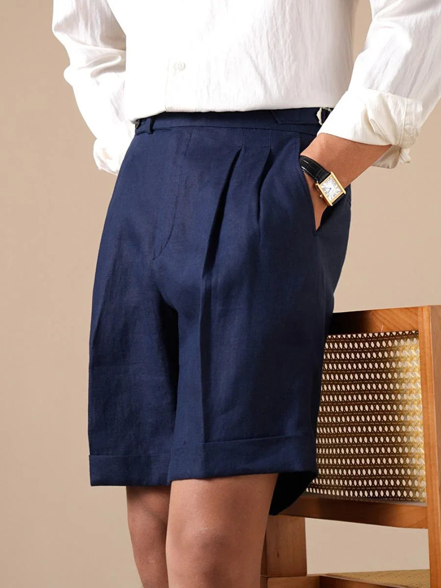 Loops Tursi Linen High Waisted Shorts