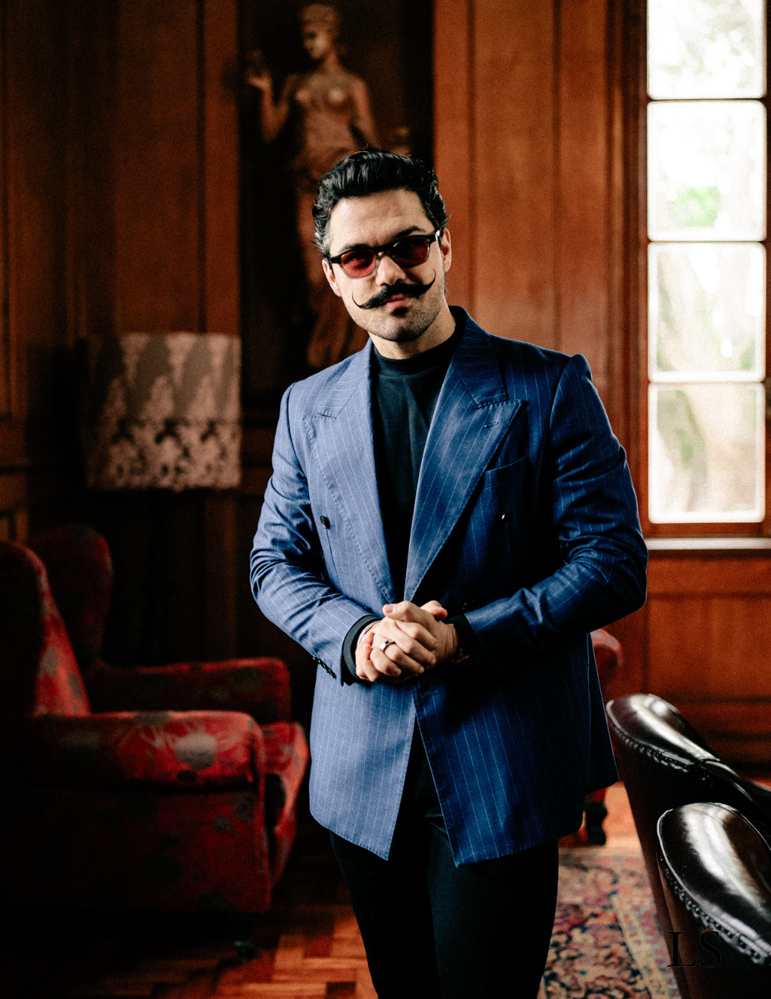 Modena Sartorial Pinstripe Gray Suit