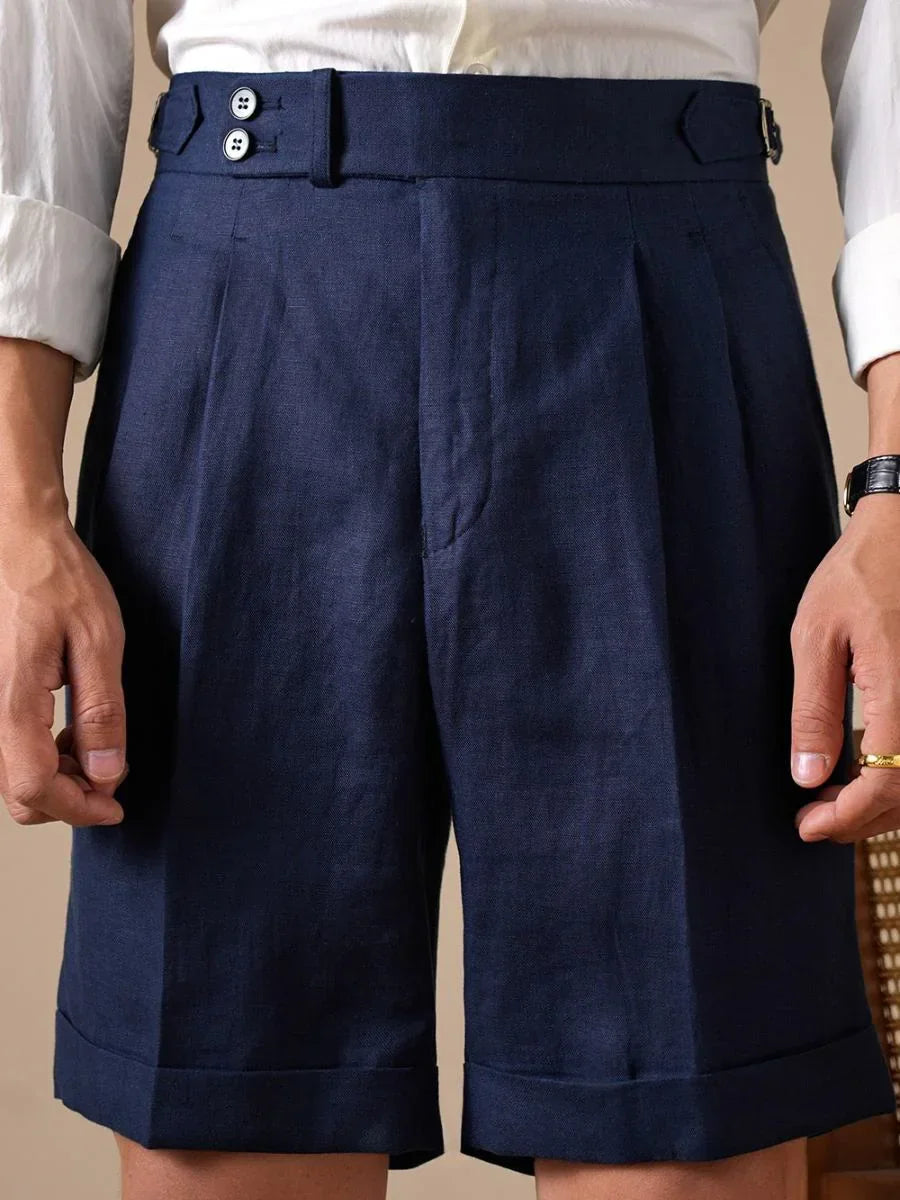 Loops Tursi Linen High Waisted Shorts