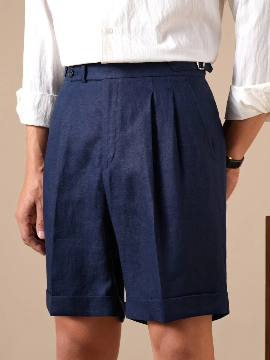 Loops Tursi Linen High Waisted Shorts