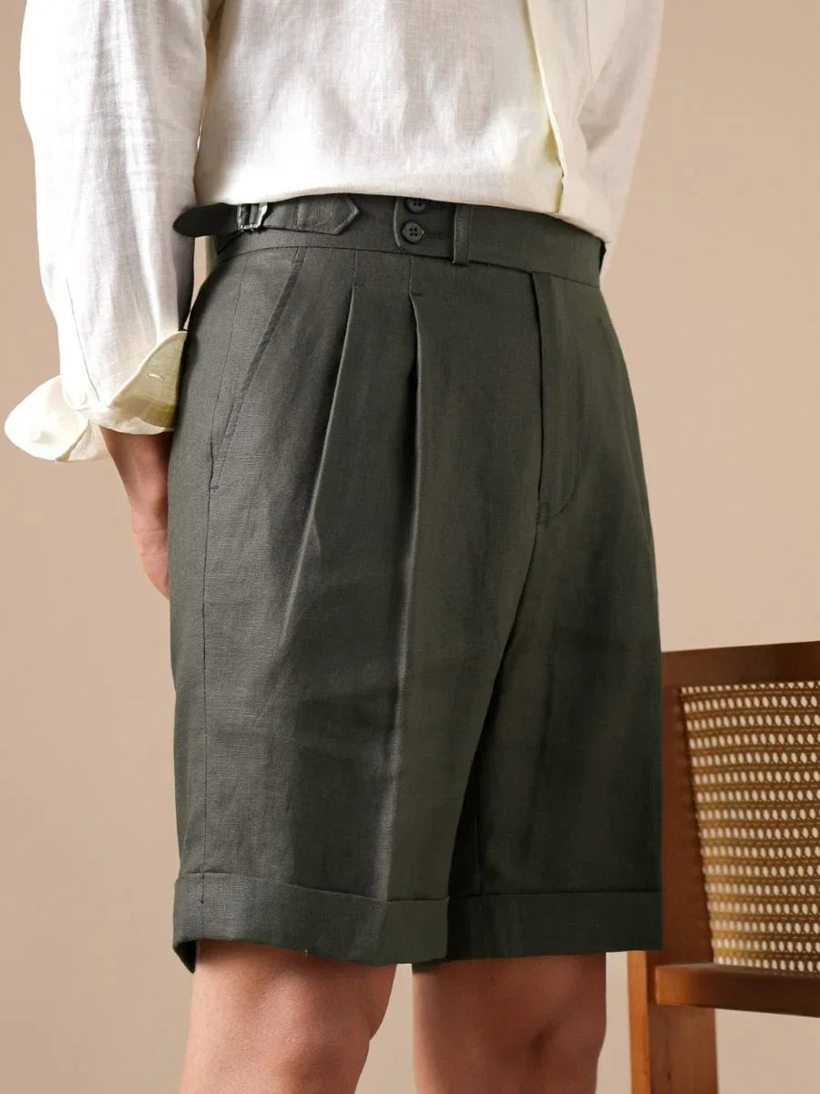 Loops Tursi Linen High Waisted Shorts