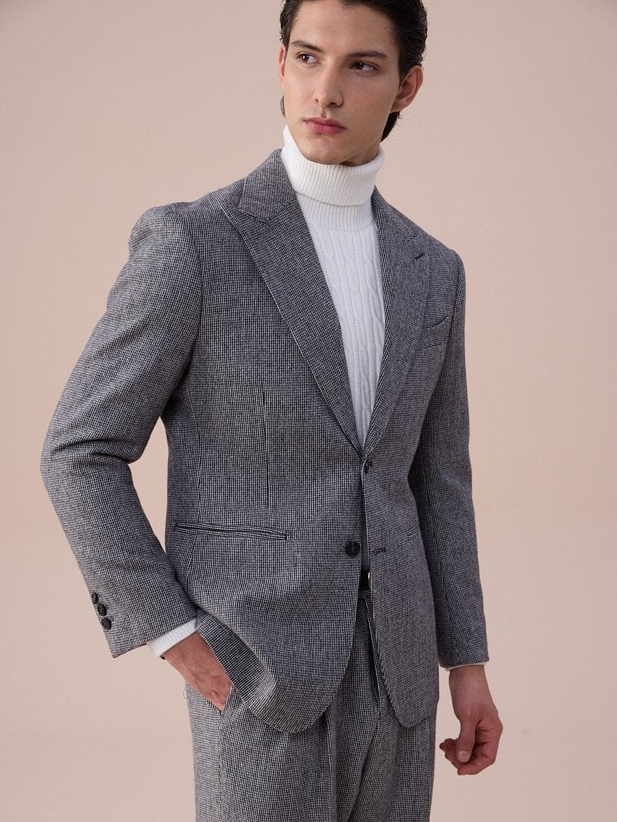 Piemonte Single-Breasted Wool Suit