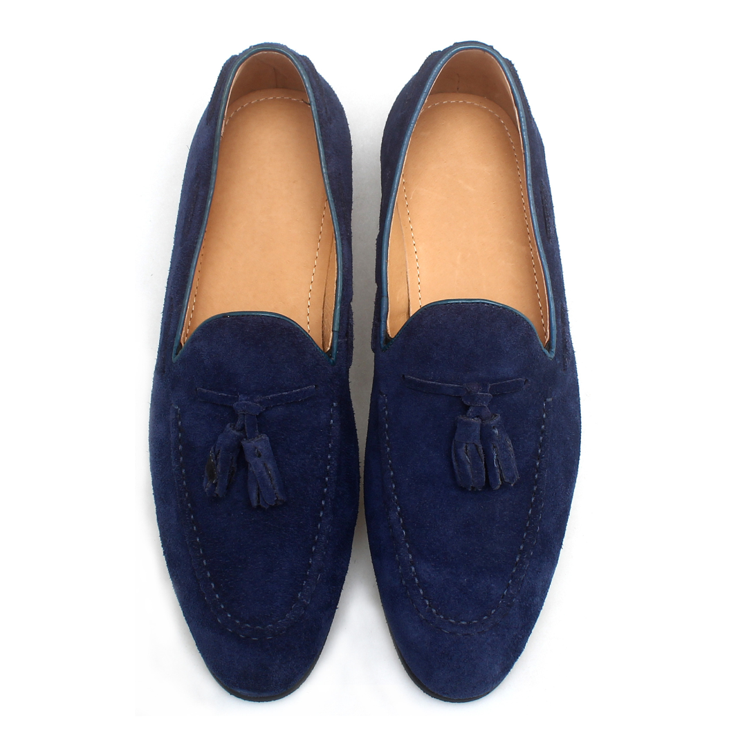 Men's Bologna Suede Tassel Loafer