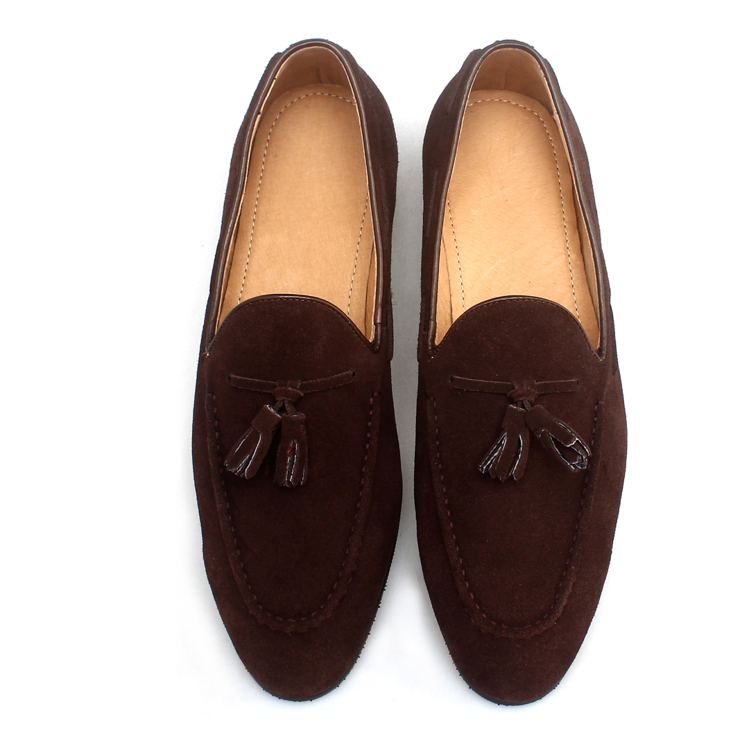 Men's Bologna Suede Tassel Loafer