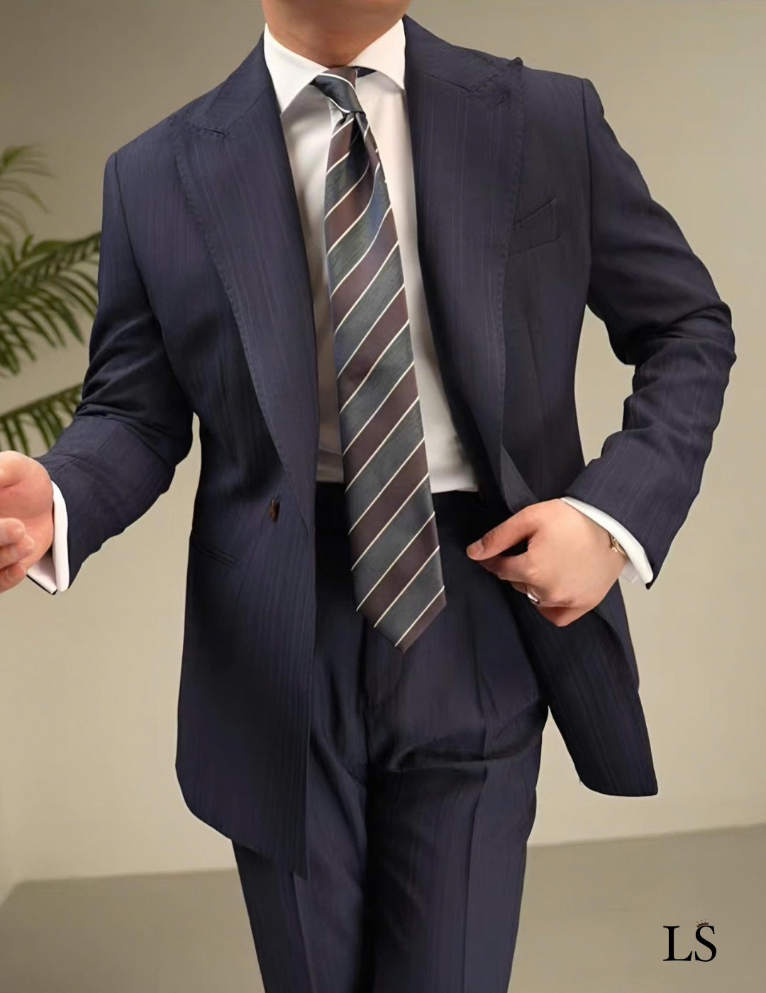 Riviera Linen Double-Breasted Suit