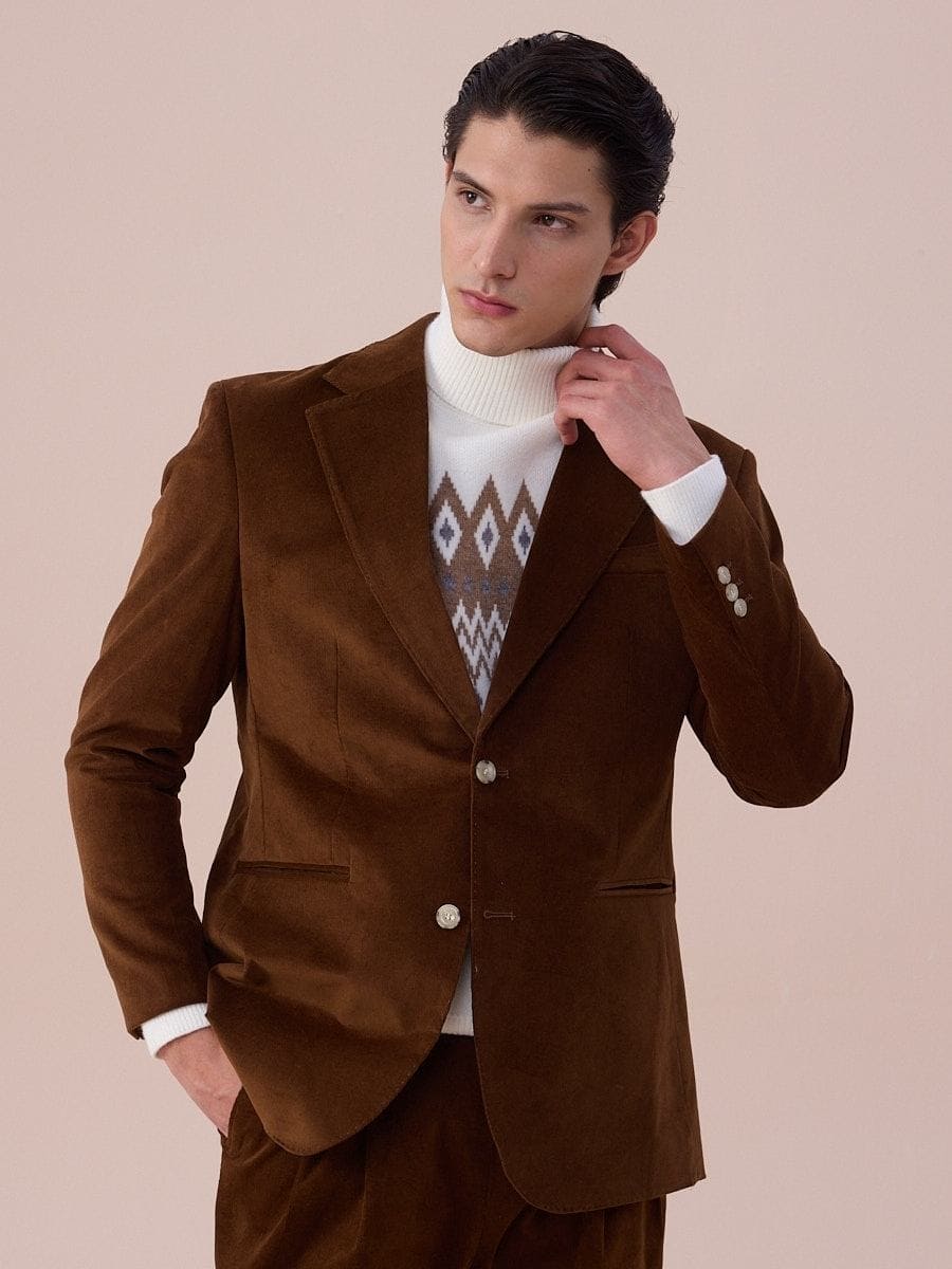 Luni Corduroy Single-Breasted Suit