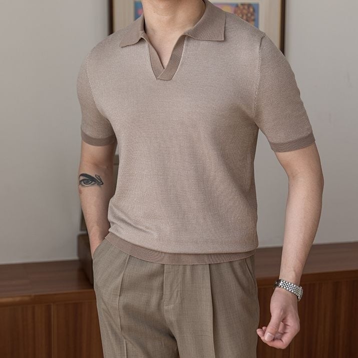 Tencel Marsala Polo