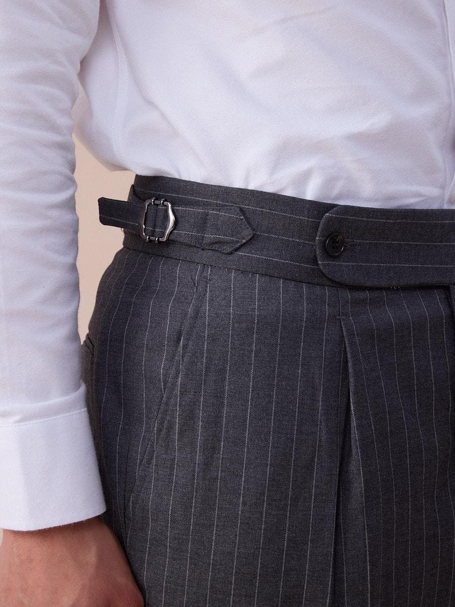 Modena Sartorial Pinstripe Gray Suit