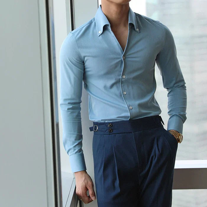 Men's Dress Shirt Looped LS032