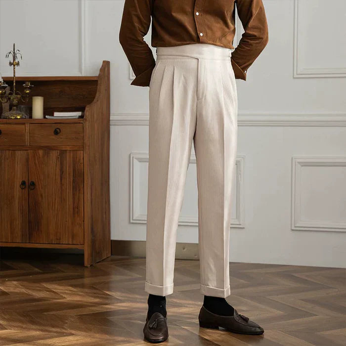 Textured Bologna Gurkha Pants
