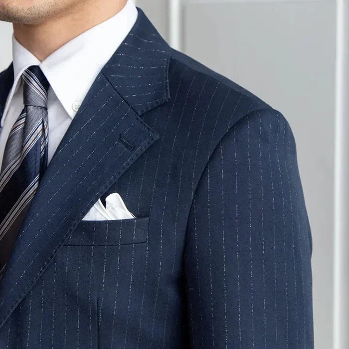 Pinstripe Blazer Two Buttons LS037