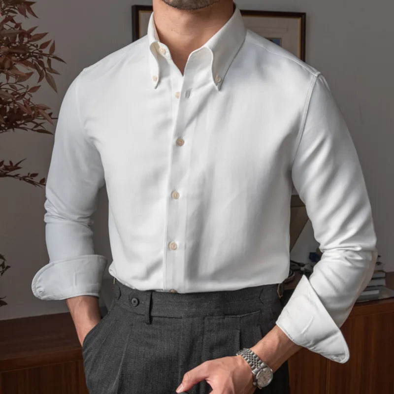 Men's Dress Shirt Looped LS023