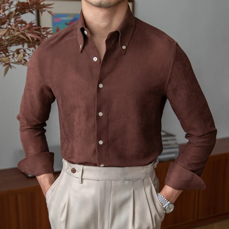 Men's Dress Shirt Looped LS023