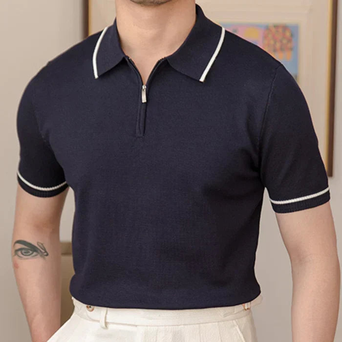 Looped LS046 Men's Tricot Polo Shirt