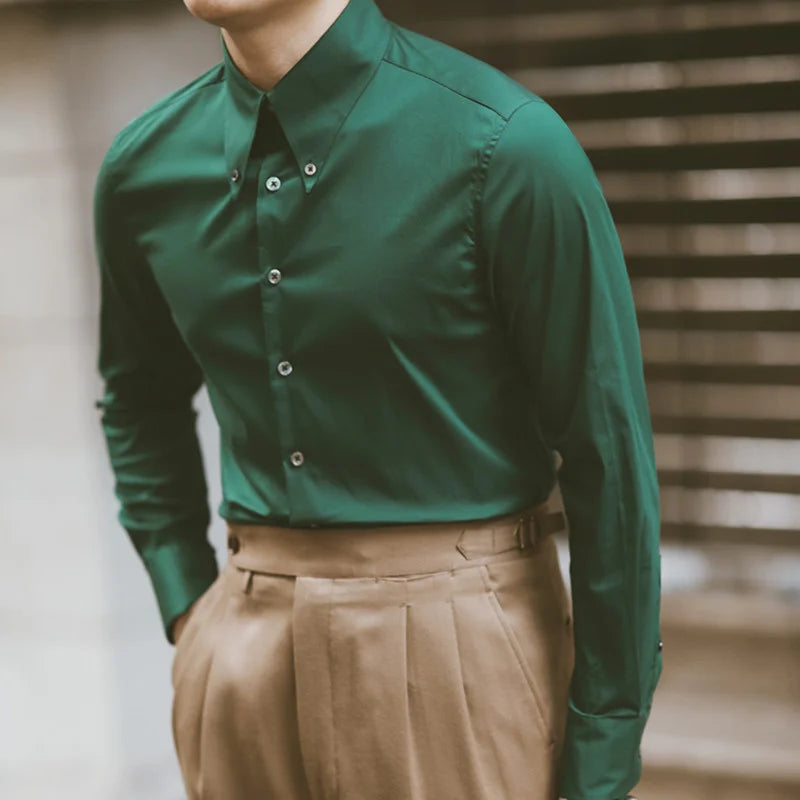 Looped LS043 Italian Collar Shirt