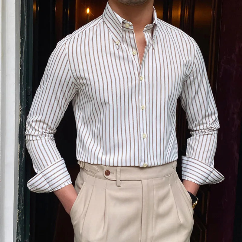 Men's Dress Shirt Looped LS016