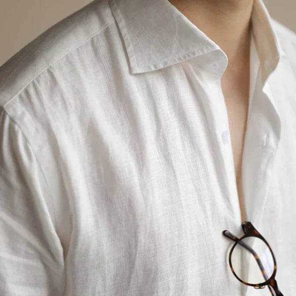 Looped LS033 Men's Linen Dress Shirt
