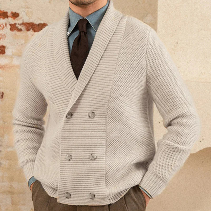 Looped LS001 English Double-Breasted Cardigan