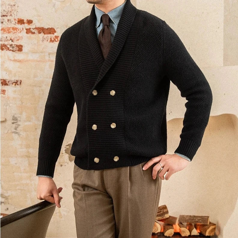 Looped LS001 English Double-Breasted Cardigan