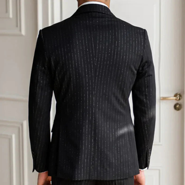 Pinstripe Blazer Two Buttons LS037