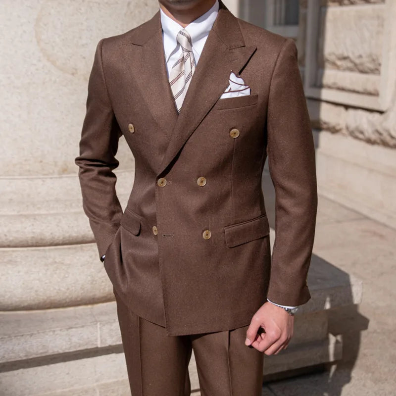 Slim Fit Men’s Overlap Suit Looped LS006