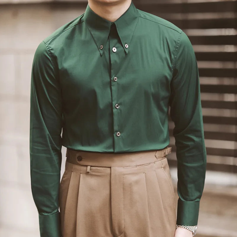 Looped LS043 Italian Collar Shirt