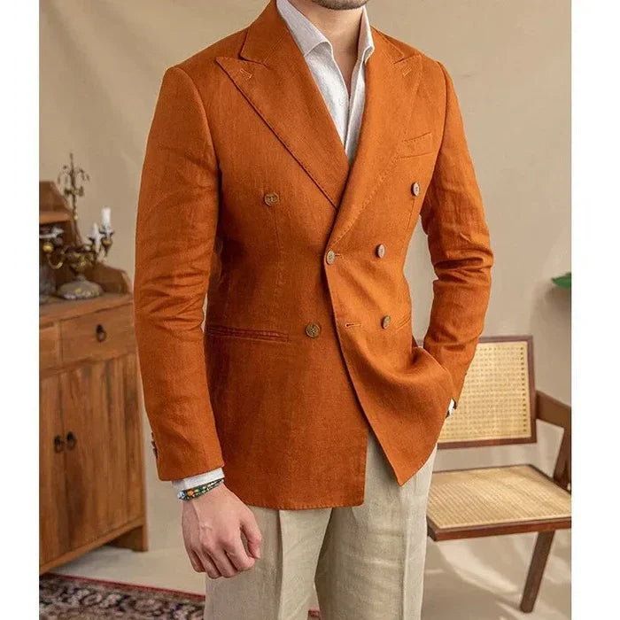 Looped Linen Blazer LS035
